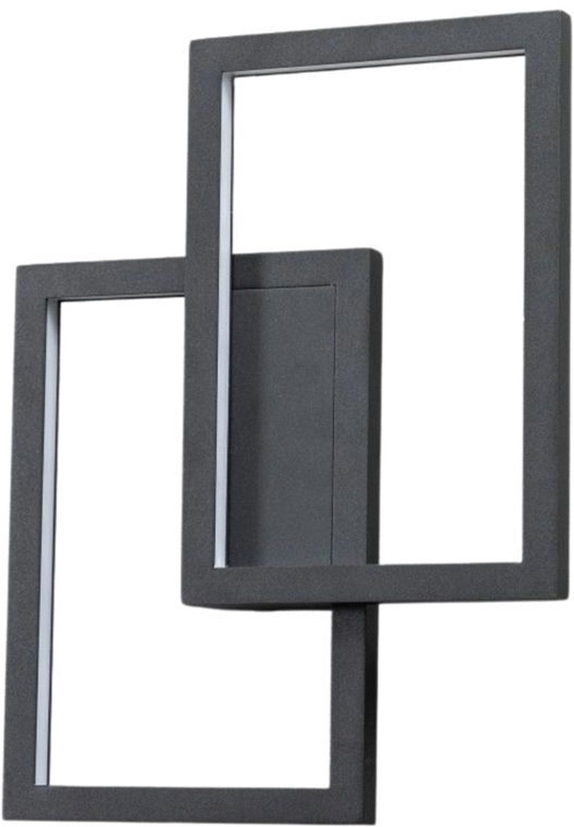 Kosilum - Taavi - Wandlamp - Zwart - Aluminium en acryl