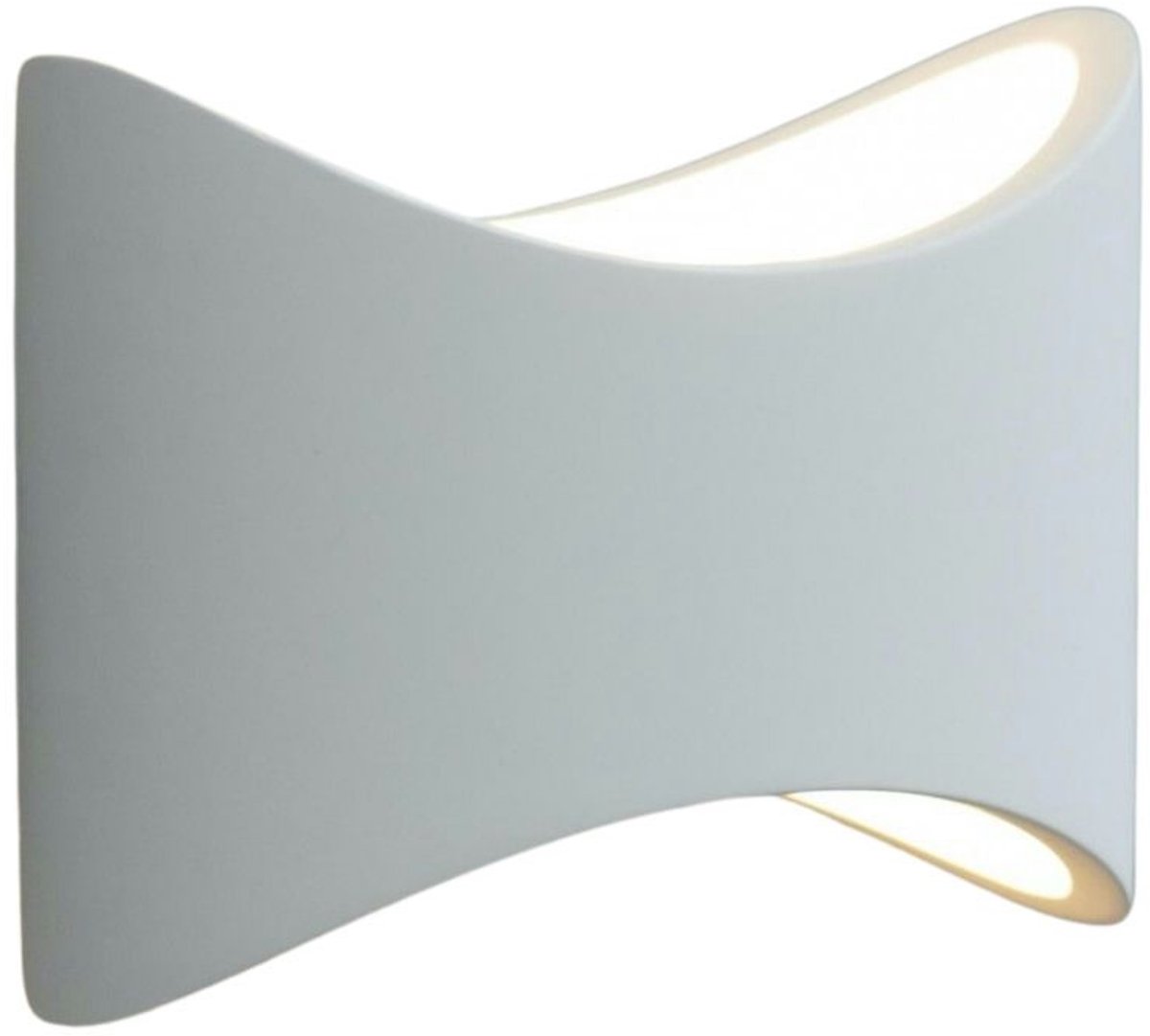 Kosilum - Calixta - Wandlamp - Wit - Gips