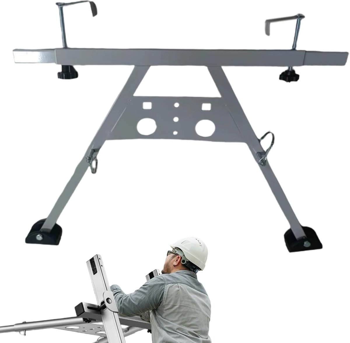 Ladder Stabilisator - Ladder Steun - Veilig Werken - Verstelbare Hoogte - 22-29.5 Inch