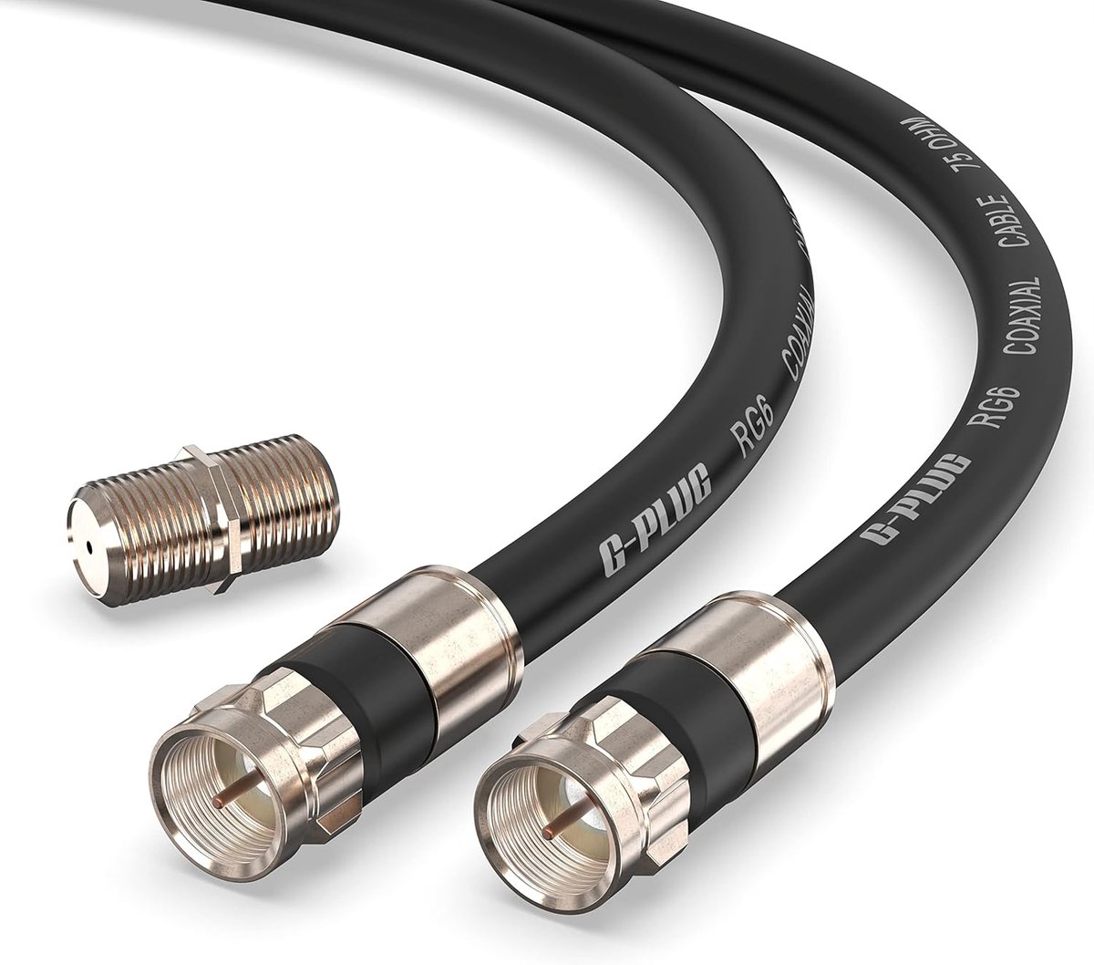 Antenne Kabel Set - Verlengkabel Satelliet - Internet TV - Dubbele Afdichting Weerbestendig - 10 Meter - Zwart