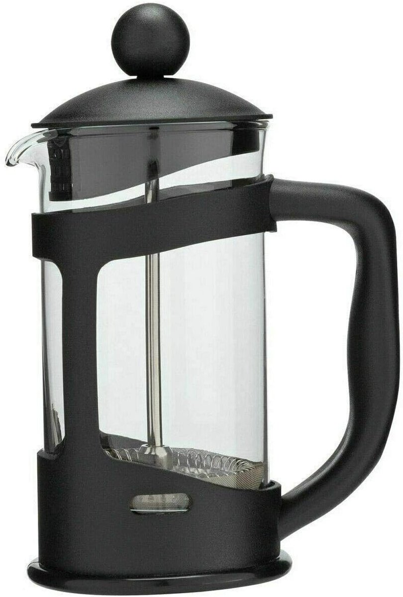 Koffiezetter - French Press - Verse Koffie - Eenvoudig Reinigen - 350ml - Zwart