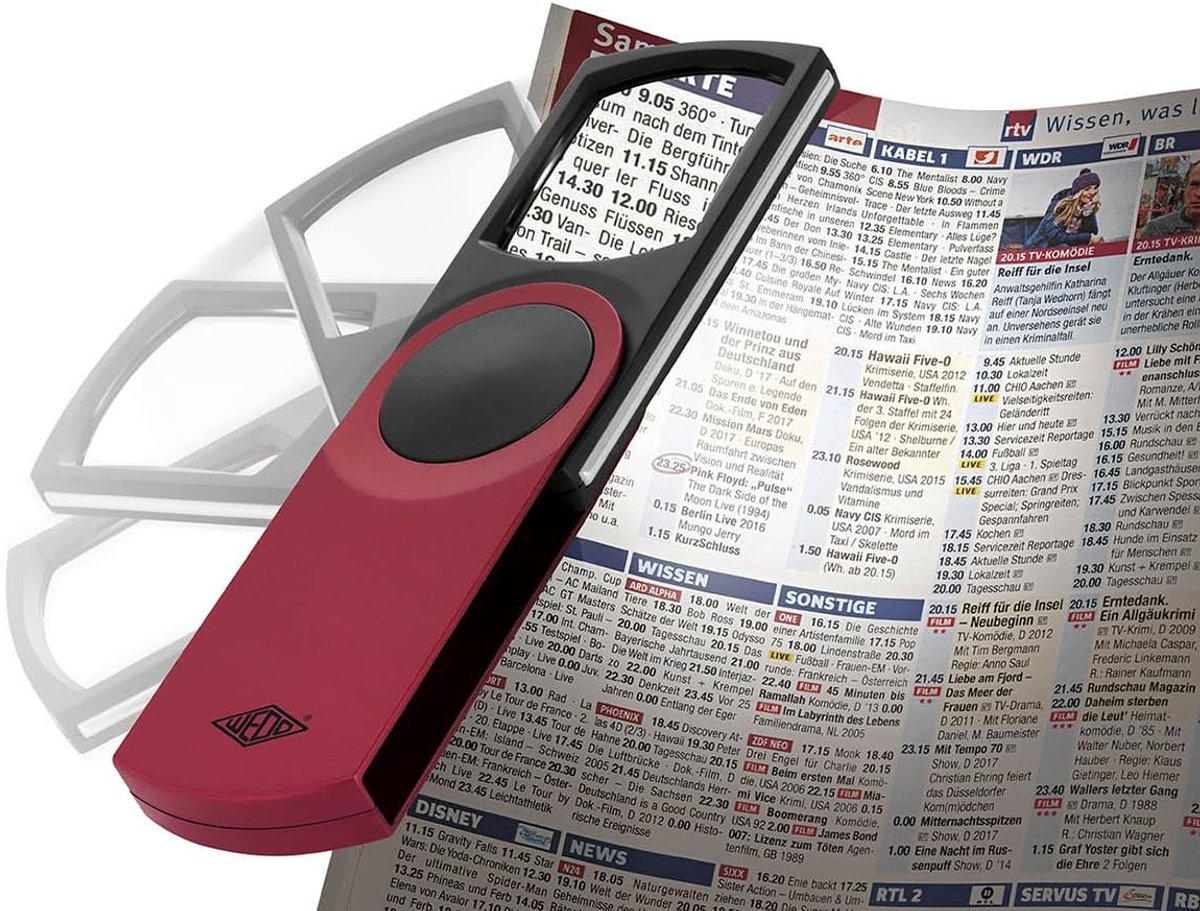 Vergrootglas met Licht - Leesloep - Gedetailleerd Lezen - Uitschuifbare Lens Automatisch Licht - 112 x 50 x 13 cm