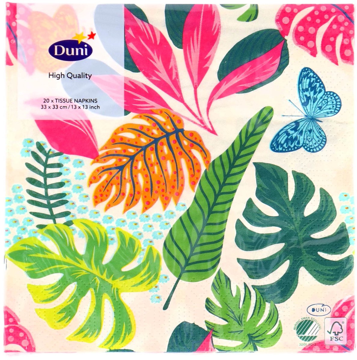 Servetten - 33x33 cm - N/A - Multicolor - Summertime