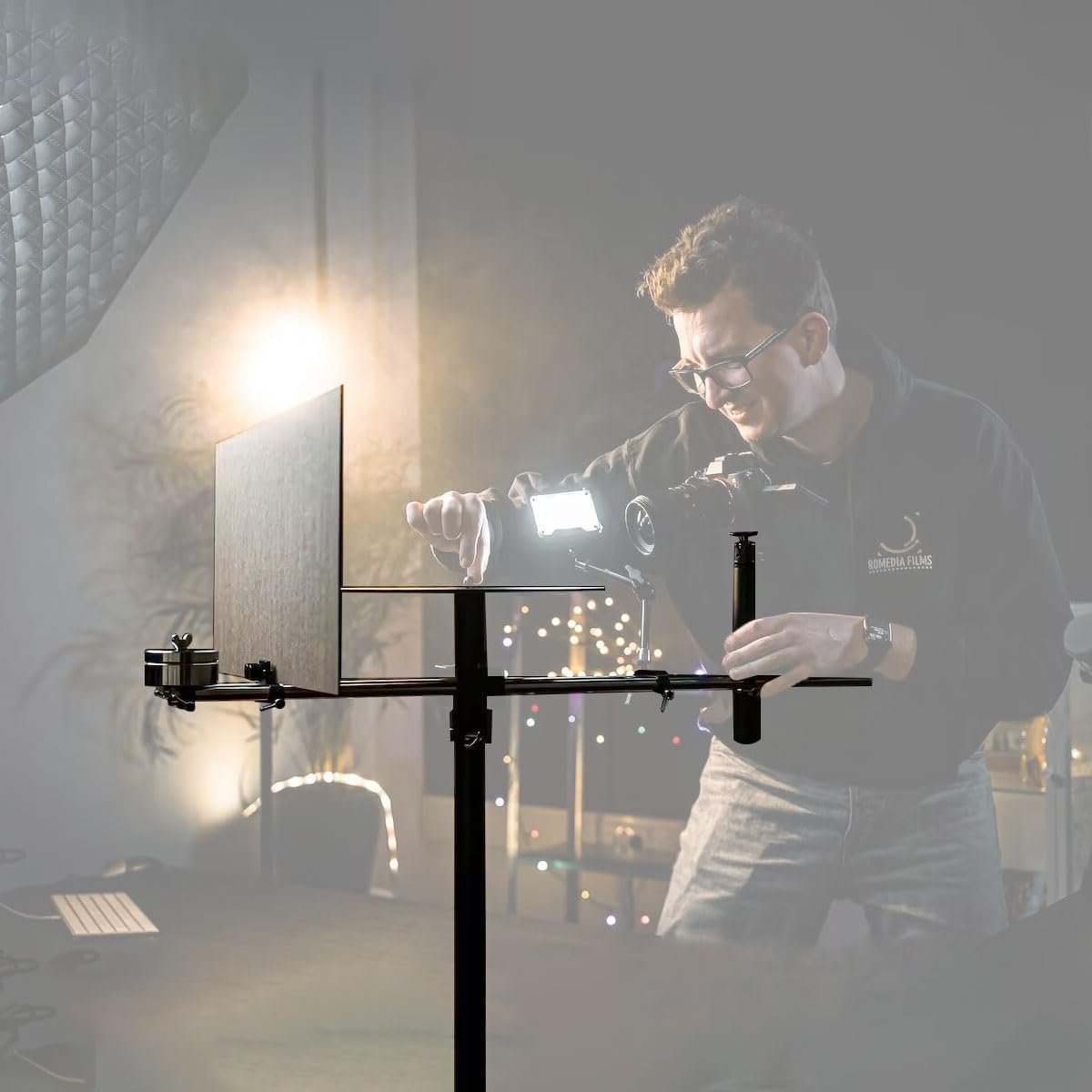 Video Roterend Platform - 360 Camera Rig - Productfotografie - Bullet-Time Opnames - 11.4 Kilogram - Zwart