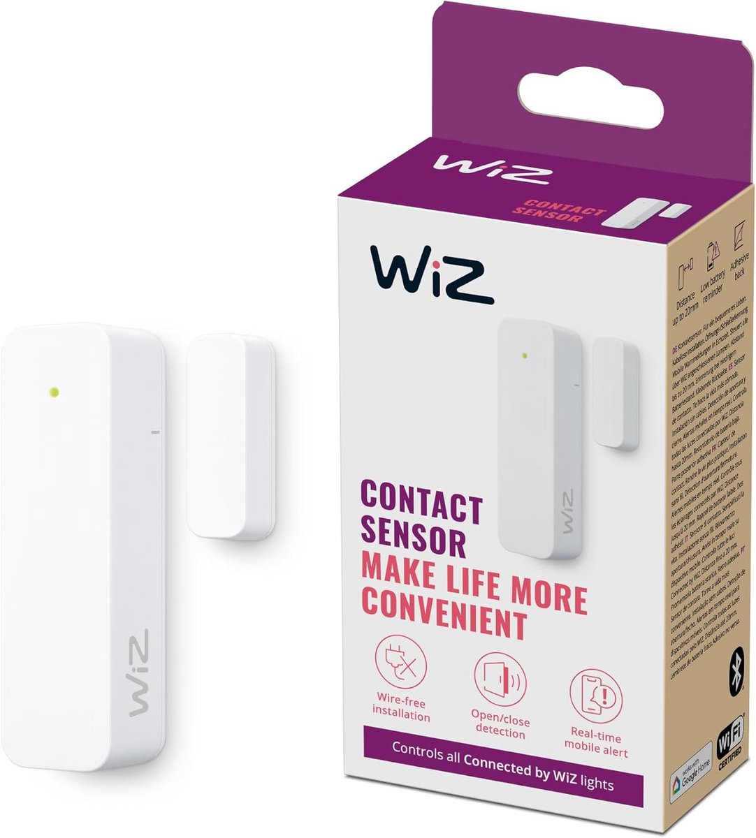 Contact Sensor - Deur Sensor - Huis Beveiliging - Directe App Meldingen - 765 x 225 cm