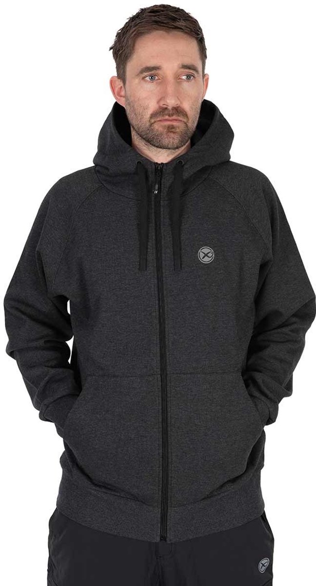 Matrix Zip Hoody Charcoal Marl