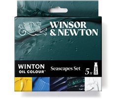 Winsor & Newton 1490715 Winton Olieverf Set Seascape 5x37ml – Olieverf voor Zee, Lucht & Landschap