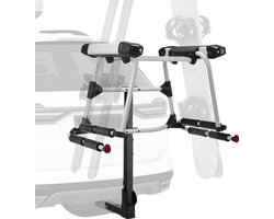 VEVOR Skiboard Snowboard Dakdrager voor Maximaal 6 Paar Ski'S/4 Snowboards, Afsluitbare Skidakdrager Met Rubberen Vulling en Veiligheidsriem, Skidrager, Drager voor Op De Trekhaak