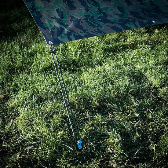 Grondpennen/tentharingen metaal met open oog 20 cm - Rotspen - Spijkerharing van Bo-Camp — afbeelding 2