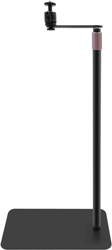 Projectorstandaard verstelbaar 60-120 cm, 360° draaibaar, stabiel staal, EVA voetbescherming, zwart