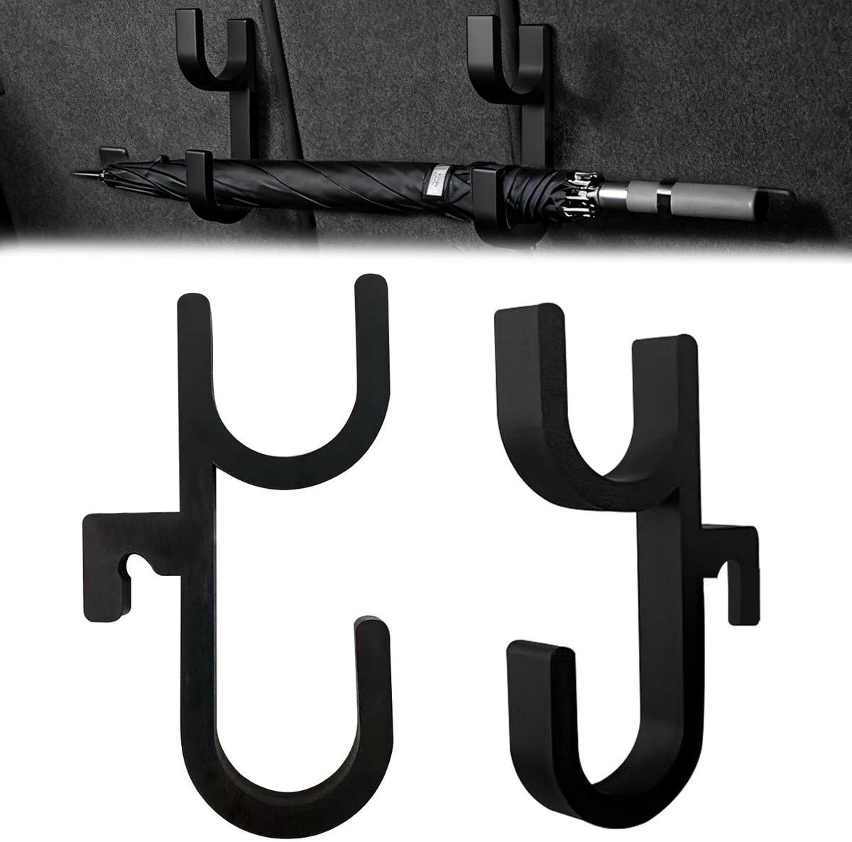 Paraplu Houder Set - Opberg Clips - Auto Interieur - Twee Stuks Set - Compact Formaat