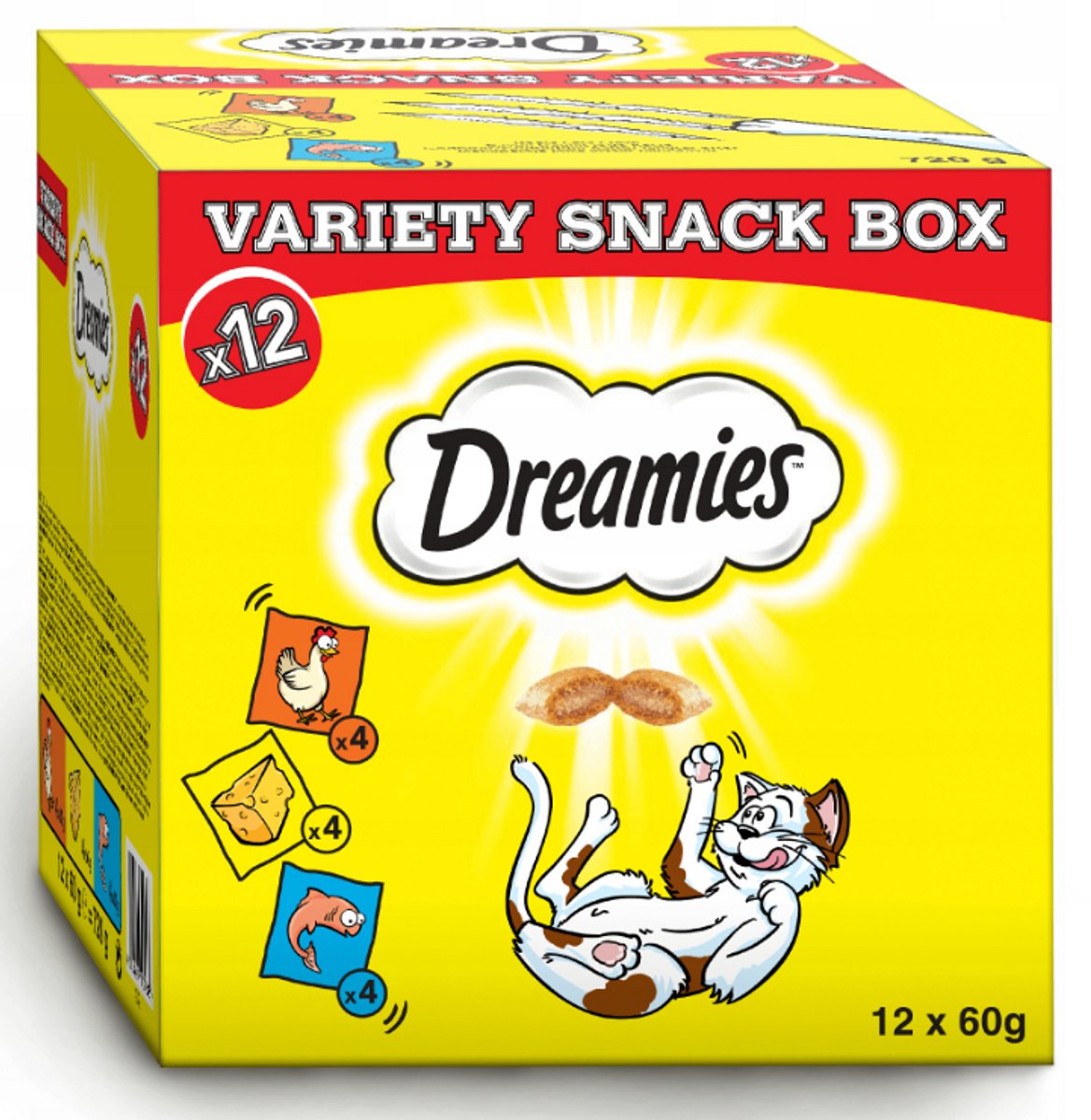 Dreamies Mix - Kattensnack - 12x60g - Drie Smaken