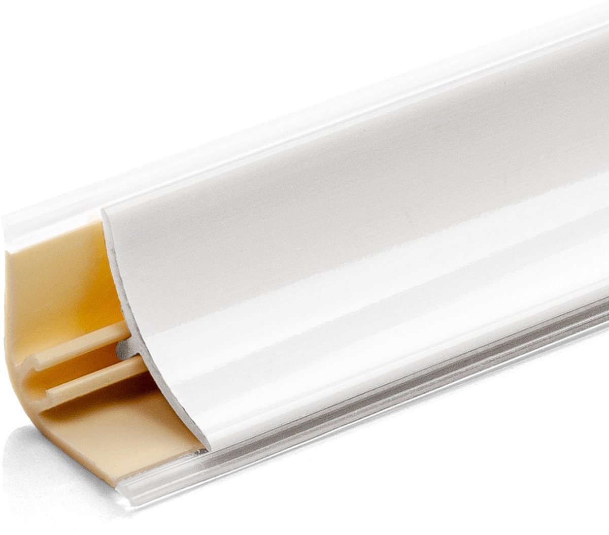 DQ-PP 3 m HOEKLIJST - Glanzend Wit - 13 x 13 mm - PVC - Keukenlijst, Werkblad Afwerkingslijst, Keukenafwerkingslijst, Wandafwerkingslijst, Tafelbladlijsten