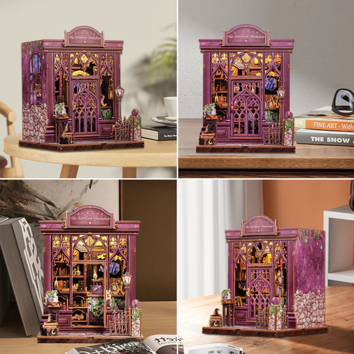 CuteBee Miniatuurhuisje - Modelbouw - Modelbouwpakket - 3D Houten Puzzel - DIY Bouwpakket Volwassenen - Constructiespeelgoed - The Astrology Bookshop — afbeelding 7