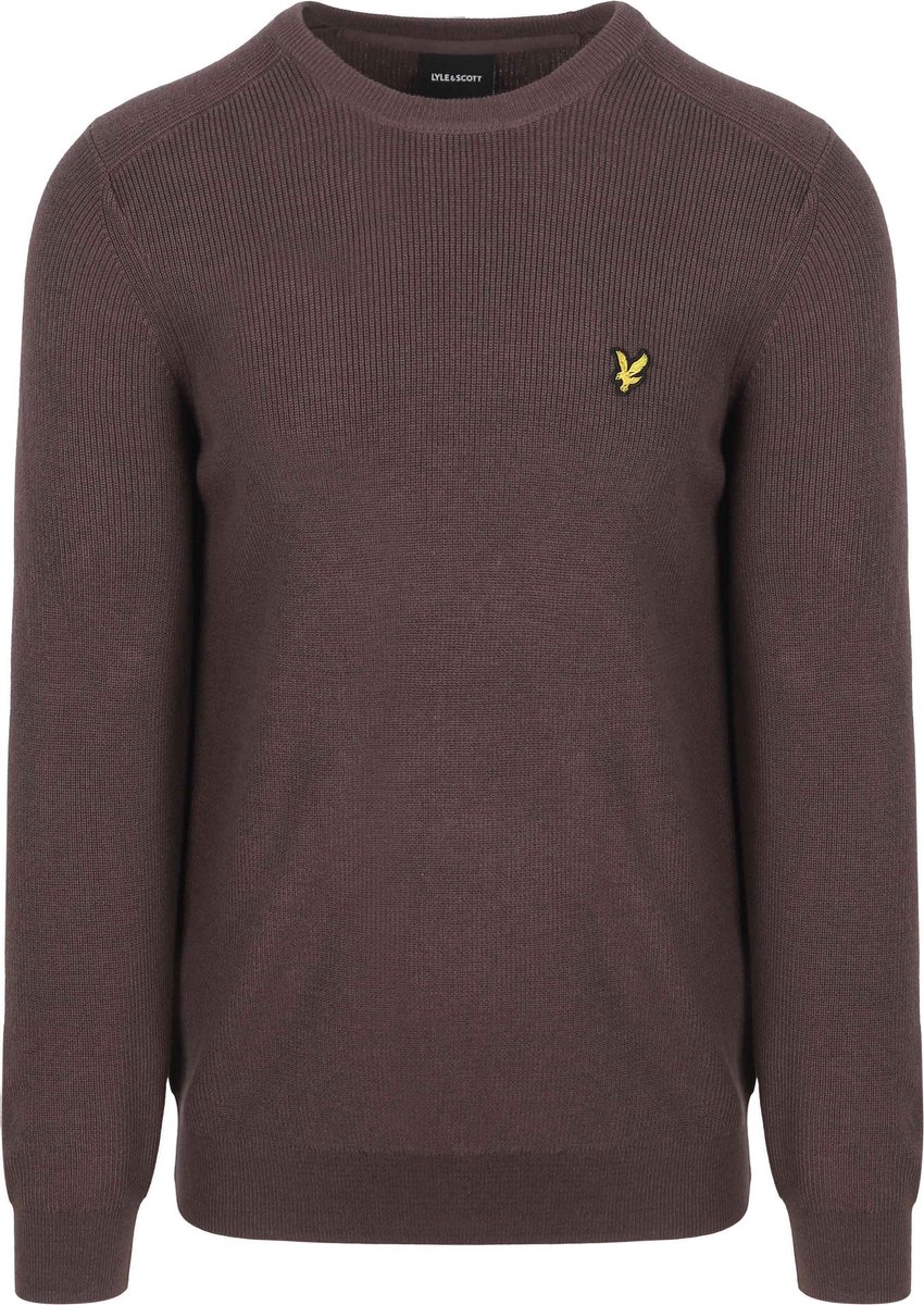 Lyle & Scott Rib Pullover Bruin - Maat L - Heren - Pullovers