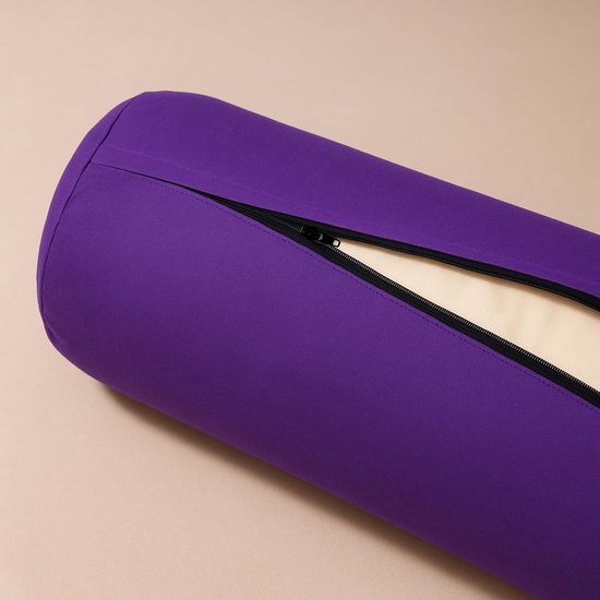 Ronde Yoga Bolster Katoen - Ondersteuning voor Herstellende Yoga, Yin Yoga en Heupopenende Houdingen — afbeelding 3