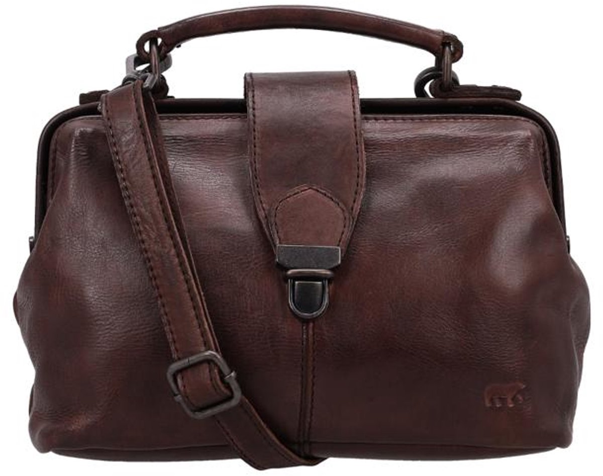 Bear Design Julia M Medium Handtas Dames - Leer - Bruin