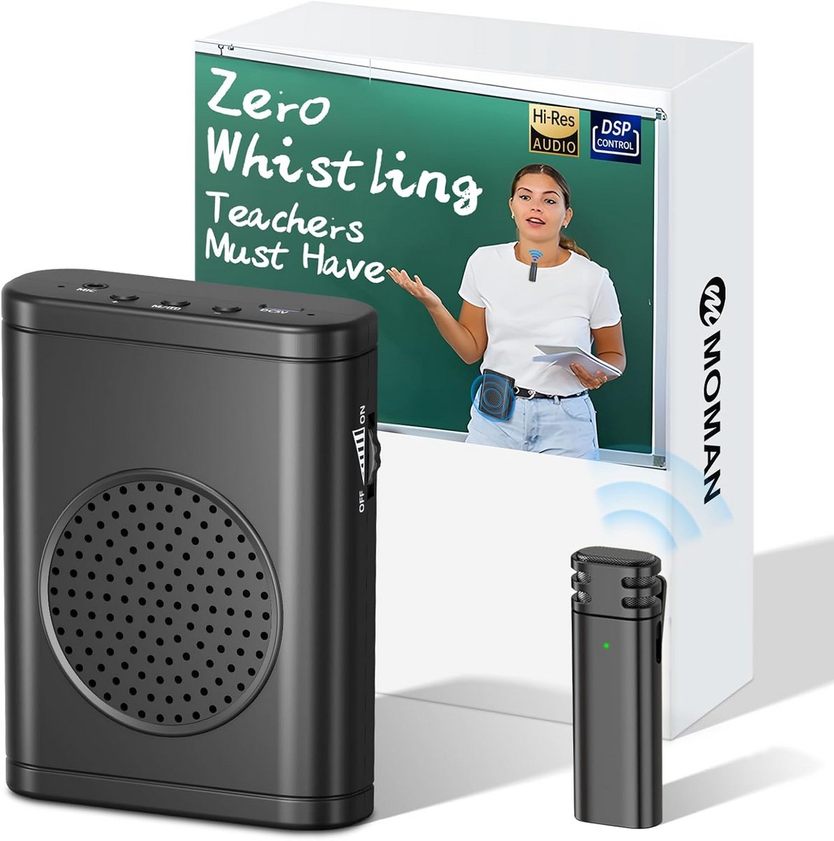 Draadloze stropdas stemversterker met microfoon