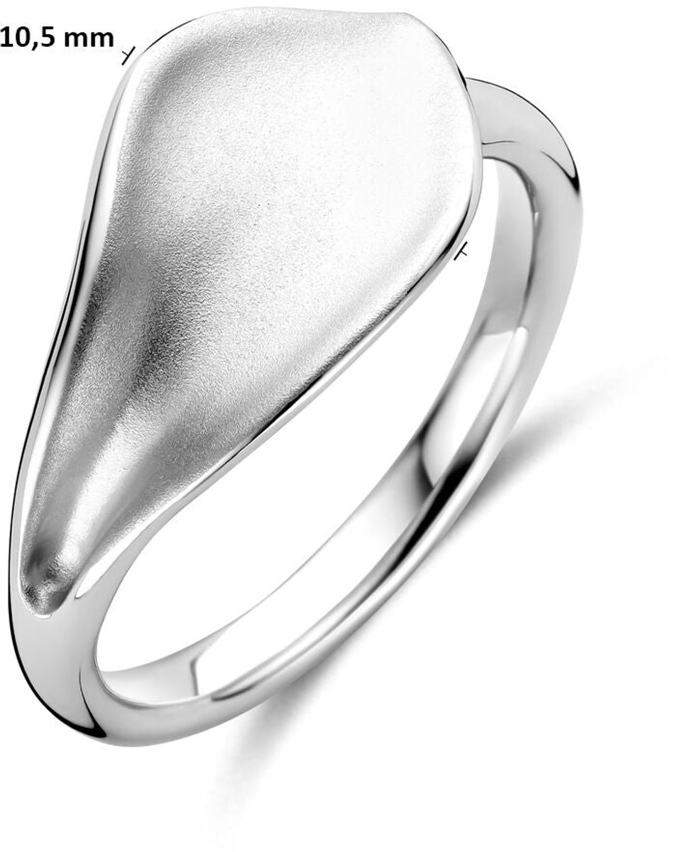 Zilveren Ring Poli/Mat 1342079 – Gerhodineerd 925 Zilver 10,5 mm