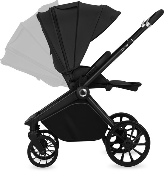 Lionelo Mika Plus - Kinderwagen 3in1 - XXL SET - incl. i-Size autostoel - Veelzijdig en jaarrond - Grote wielen - tot 22kg - Bediening met een hand - Voor alle soorten terrein - Accessoireset van LIONELO — afbeelding 2