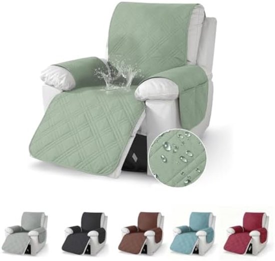 Housse de Chaise PromoHome et Housse de Protection pour Fauteuil Relax - Design Extensible, Étanche et Antidérapant avec Poches Pratiques