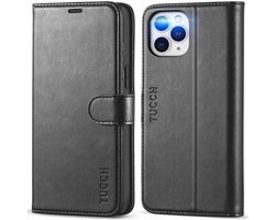 TUCCH Telefoonhoesje - Book Case - Geschikt Voor Apple IPhone 12 Pro Max - Zwart