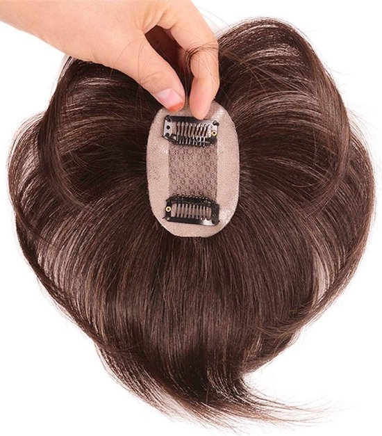 echt-menselijk-haar-topper-recht-donkerbruin-5x8cm-volumineus