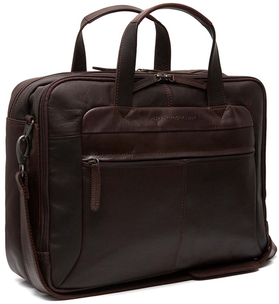 The Chesterfield Brand - Leren Laptoptas Bruin Ryan