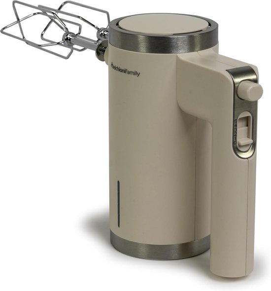 Draadloze Elektrische Handmixer - Wit - Oplaadbaar met 2 Gardes & 5 Snelheden van Merkloos — afbeelding 2