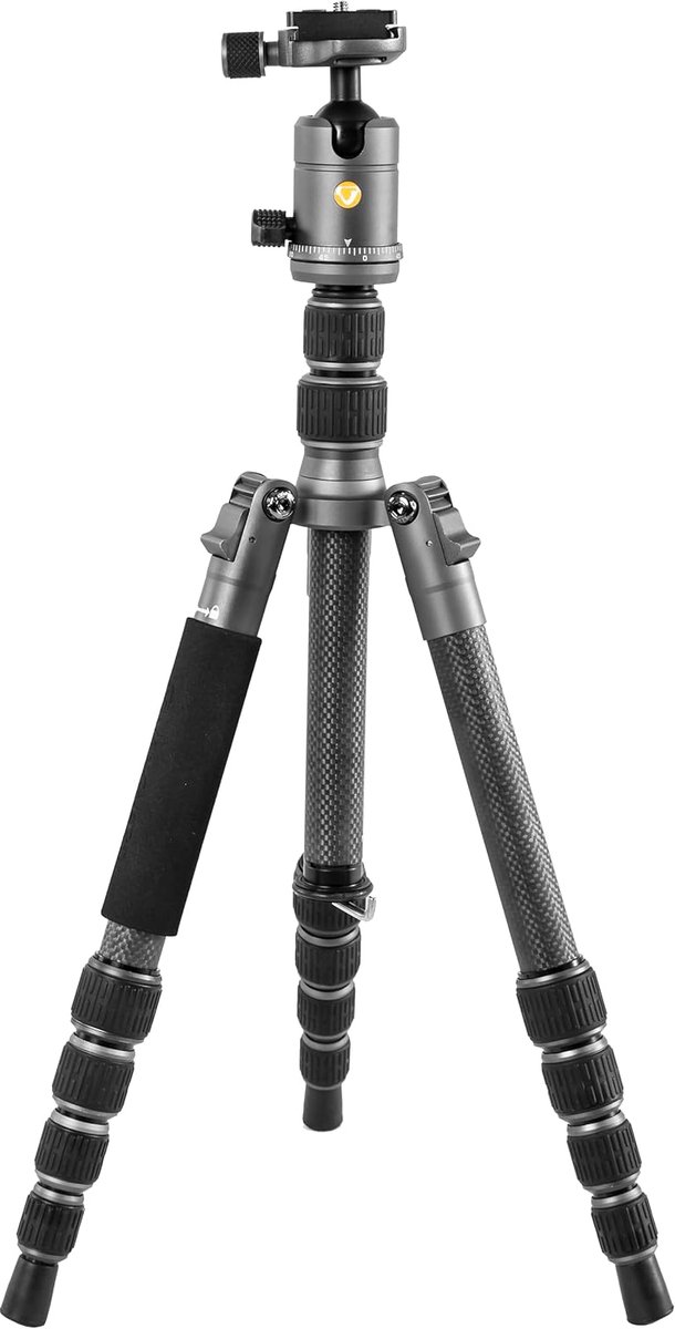 Koolstofvezel Reisstatief 23mm - Ideaal voor Fotografie en Reizen