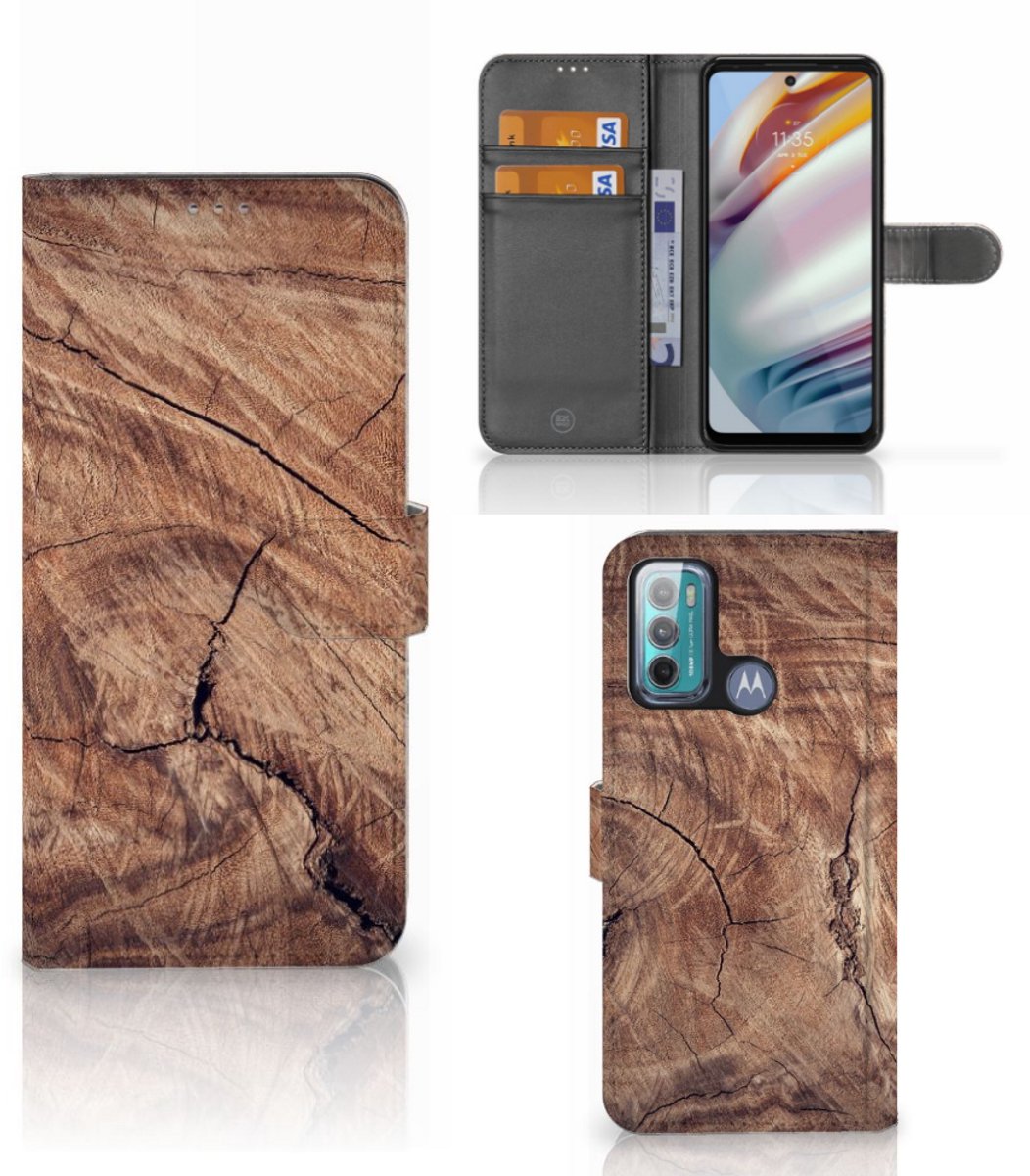 Motorola Moto G60 Book Style Case Tree Trunk