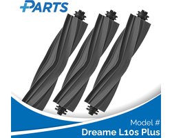 Dreame L10s Plus Borstels (3 Stuks, Plus.Parts® alternatief voor RMSRB0)