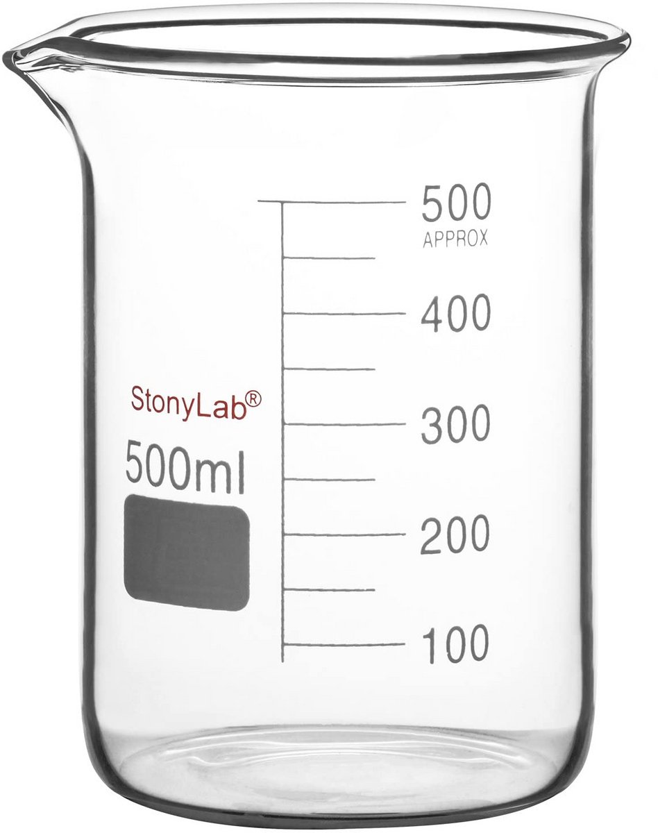 Borosilicate Glazen Maatbeker met Gietuit - 500ml