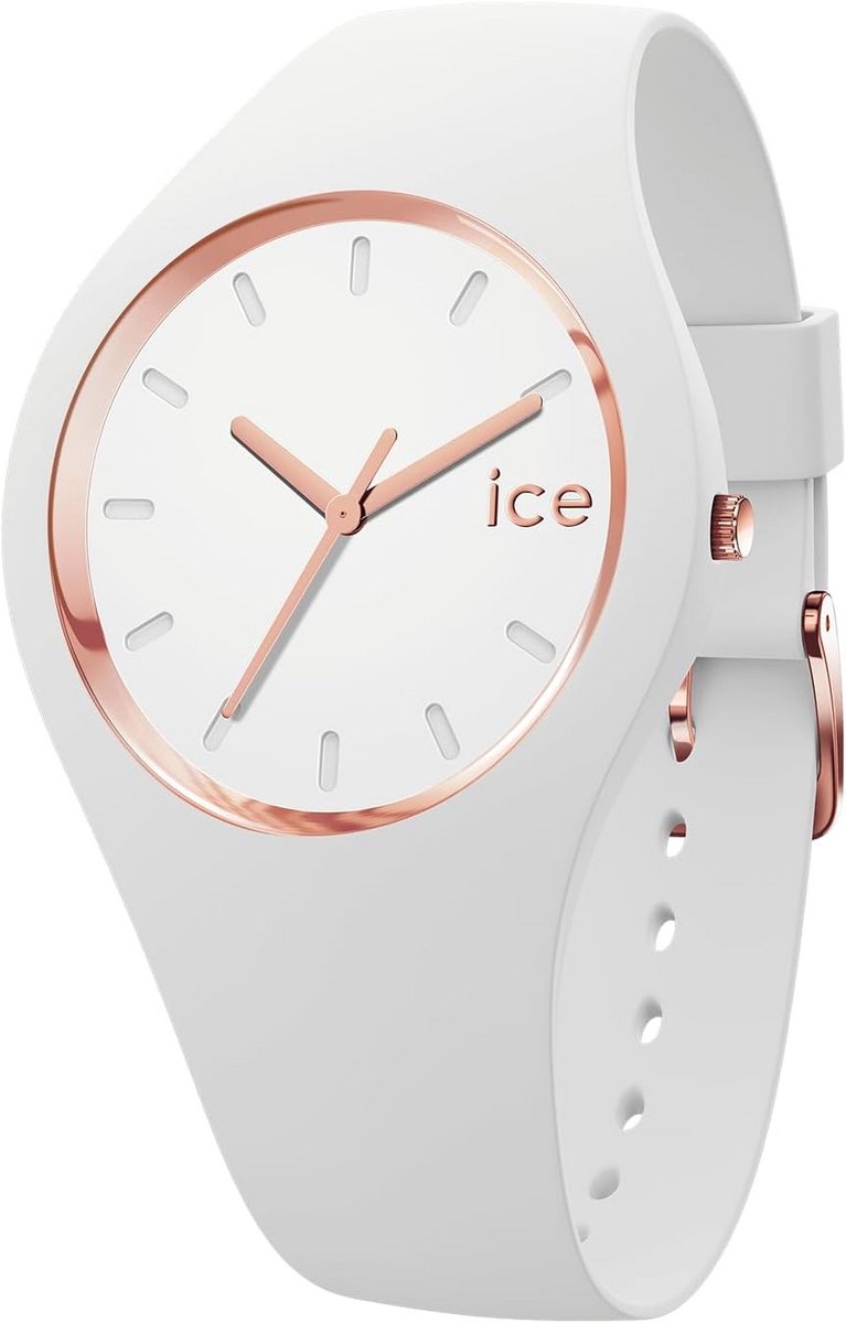 Vrouwen Analoge Quartz Horloge met Siliconen Band - Wit