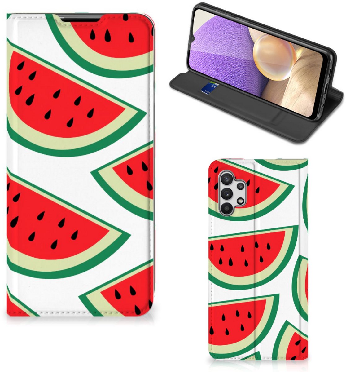 Samsung Galaxy A32 5G Flip Style Cover Watermelons