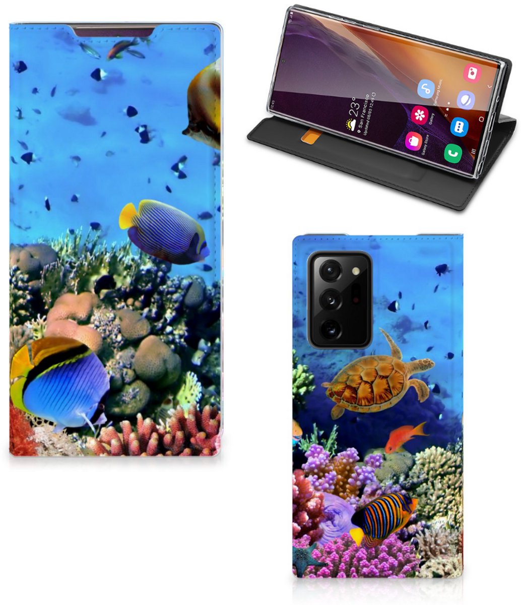 Standcase Hoesje voor Samsung Galaxy Note 20 Ultra Hoesje maken Vissen