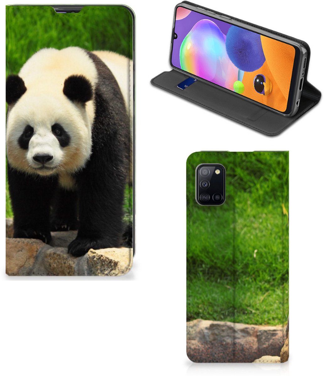 Standcase Hoesje voor Samsung Galaxy A31 Hoesje maken Panda