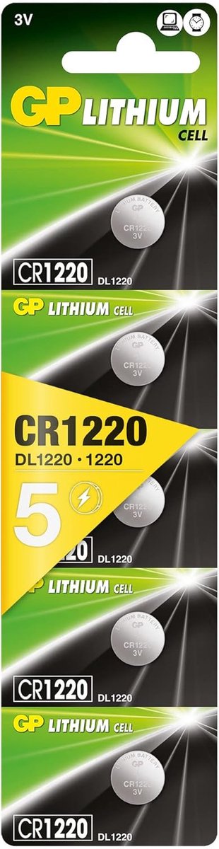 CR1220 Batterij - Hoogwaardige knoopcelbatterij voor diverse apparaten