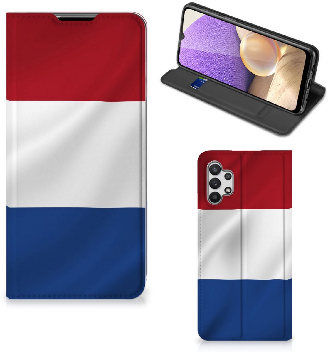 Samsung Galaxy A32 5G Standcase Nederlandse Vlag