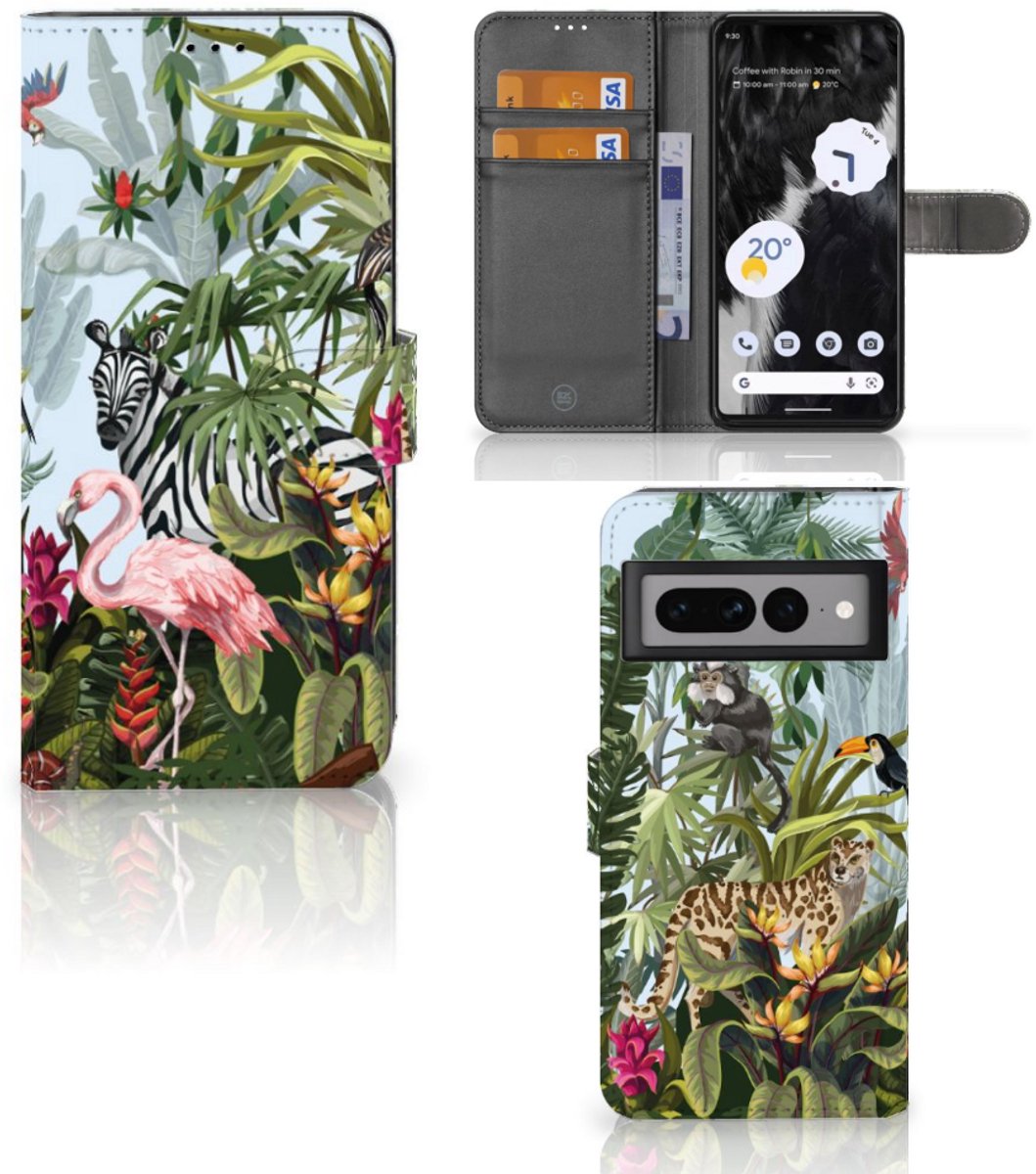 Telefoonhoesje met Pasjes voor Google Pixel 7 Pro Jungle