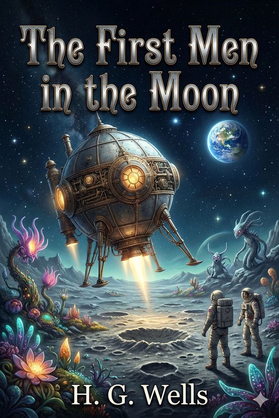 The First Men in the Moon - cover
