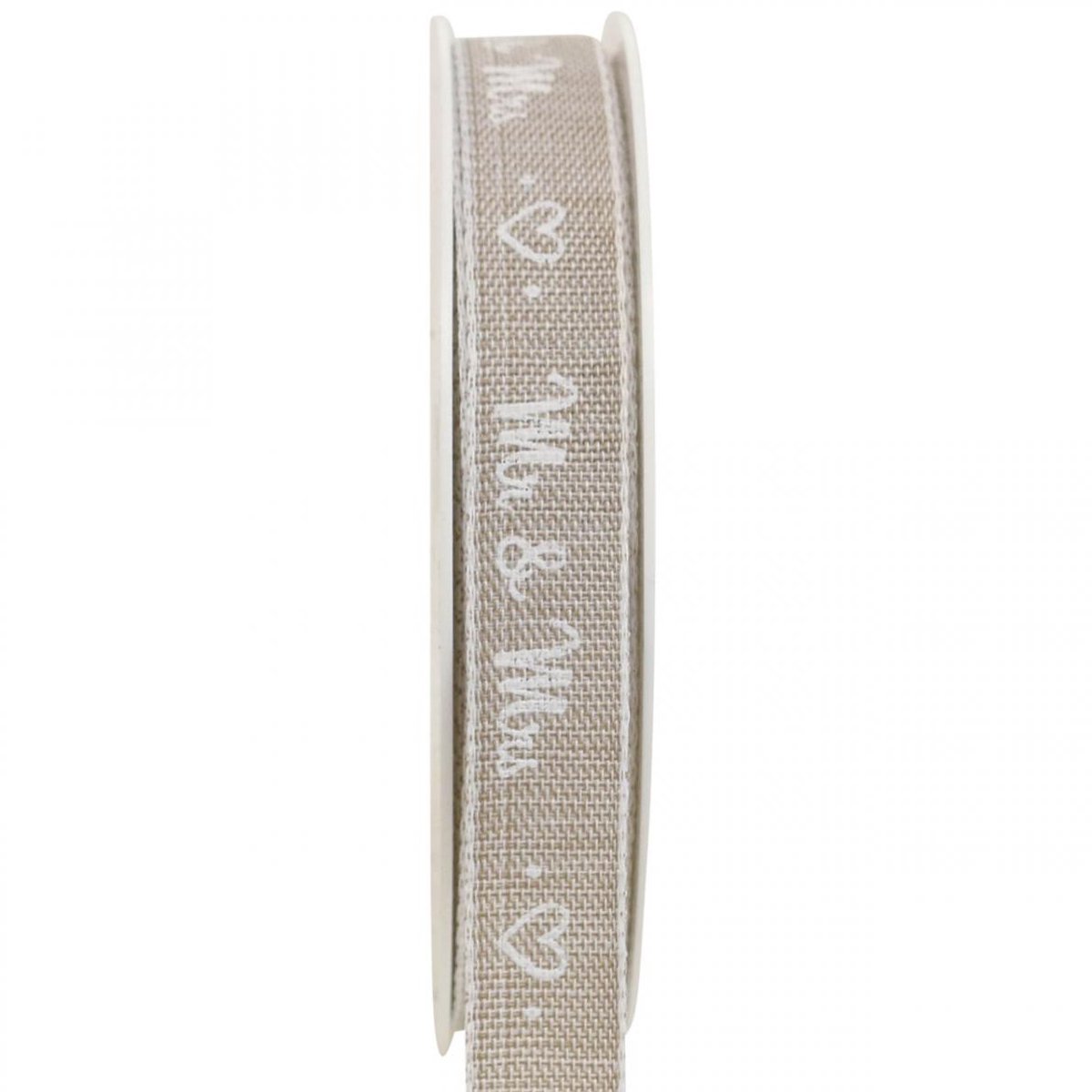 Cadeaulint bruin lint bruiloft 15mm 20m
