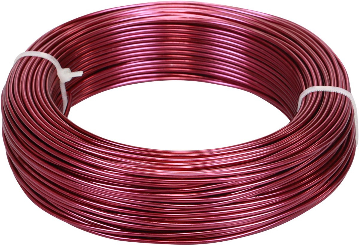 Aluminiumdraad Ø2mm 500g, 60m Roze - Flexibel en veelzijdig voor doe-h