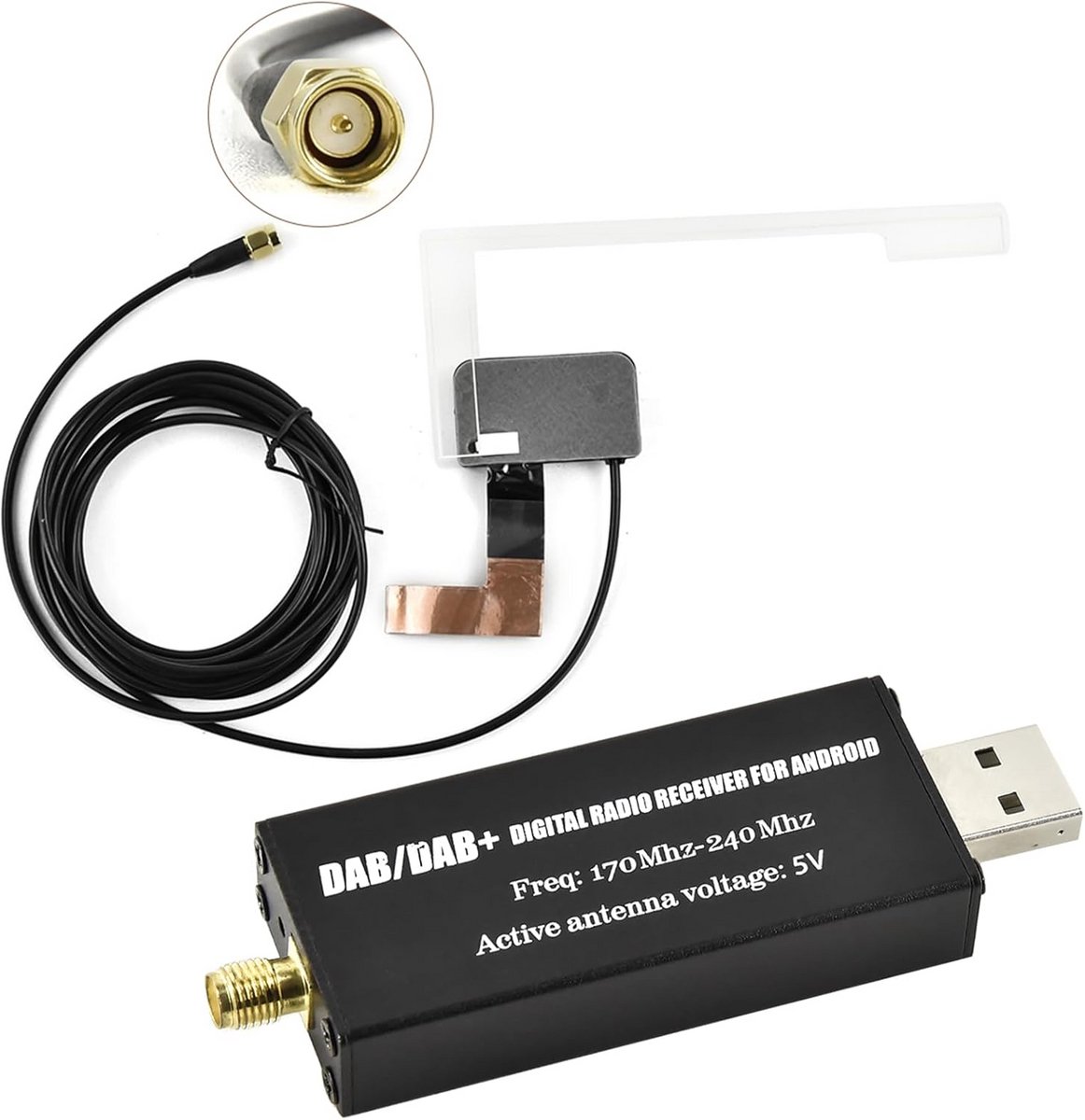 Draagbare Digitale DAB Tuner voor Android Autoradio