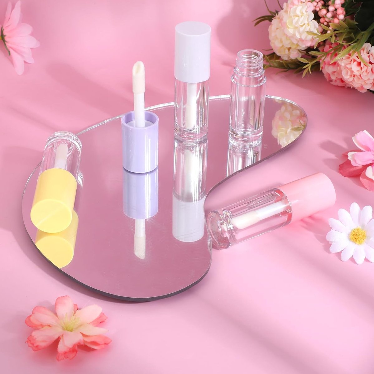 Navulbare lipglossbuizen - 4 stuks in verschillende kleuren