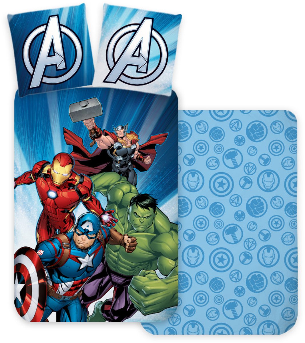Avengers peuterdekbedovertrek 100 x 135 cm 40 x 60 cm