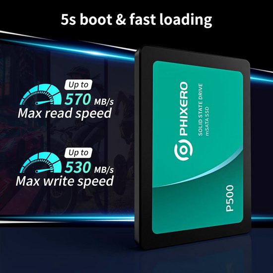 Intern 2TB SSD Harde Schijf 3D NAND - 2,5 Inch SATA III voor Laptop, Desktop en Gameconsole — afbeelding 4