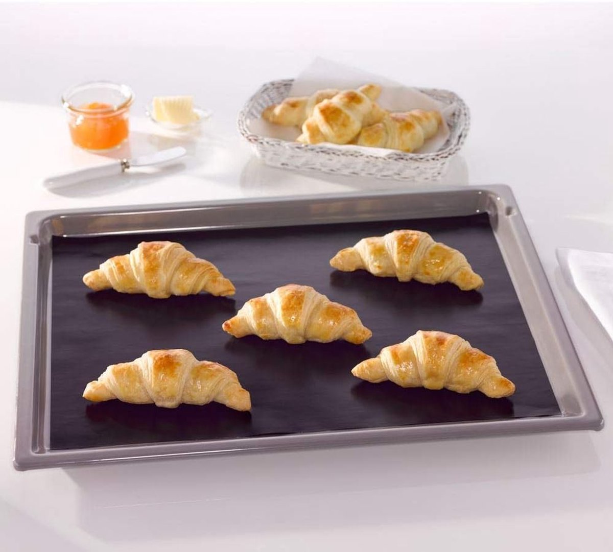 Bakfolie - Bakmat Herbruikbaar - Gezond Bakken - Antiaanbaklaag Teflon - 33x40 cm