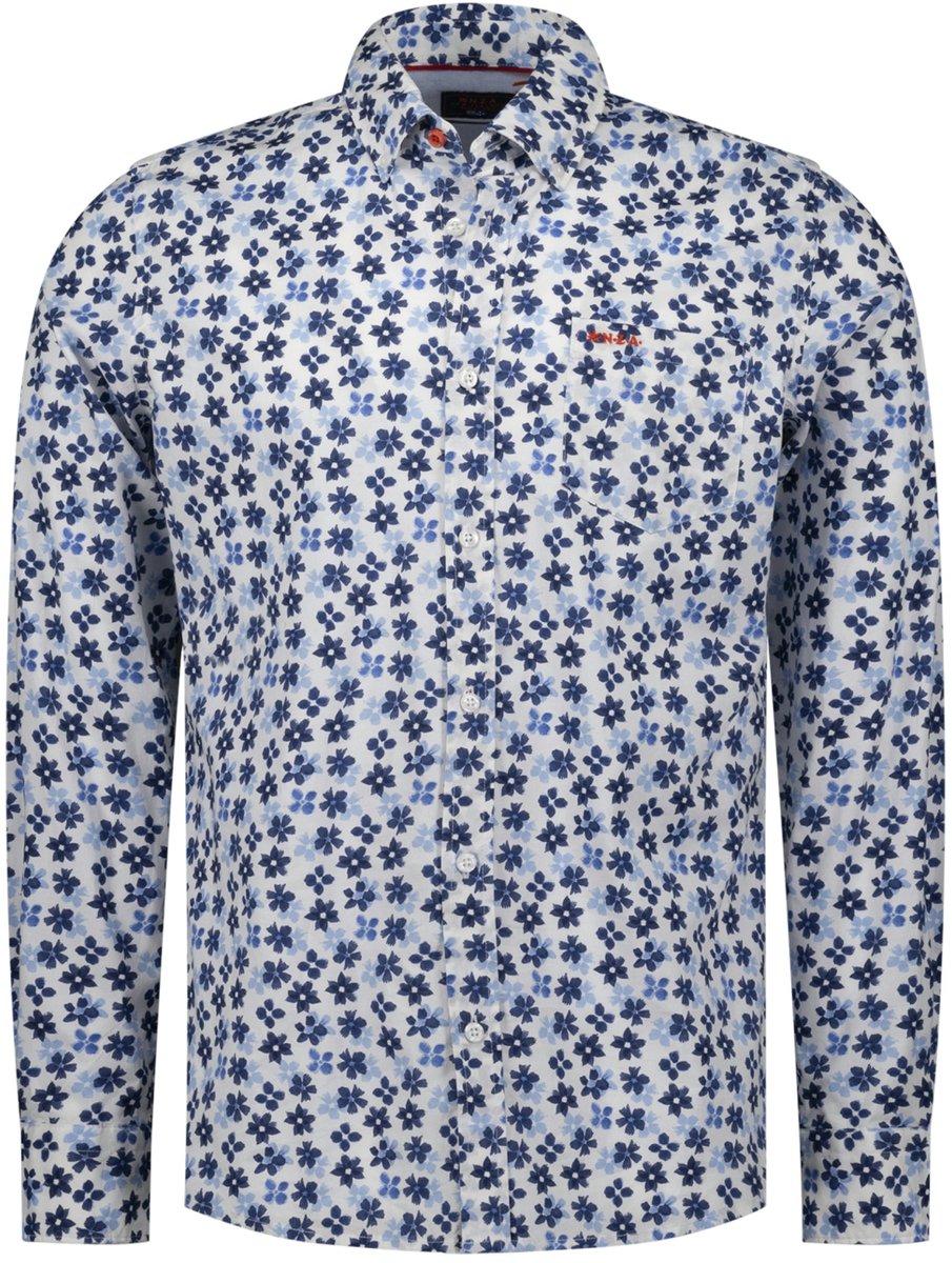 New Zealand Auckland Overhemd Shirt Long Sleeve 26an566 2675 Spring Blue Mannen Maat - XXL