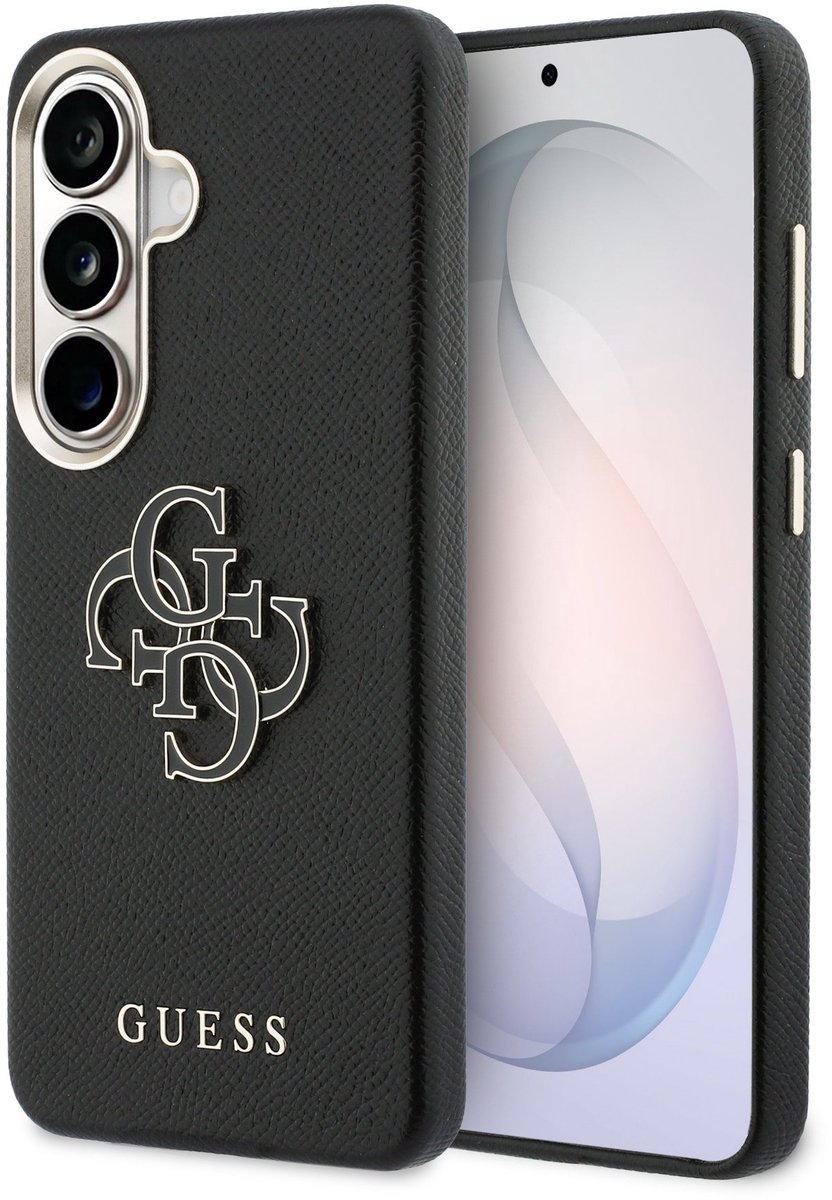 Guess telefoonhoesje voor Galaxy S26 - grained design - Zwart